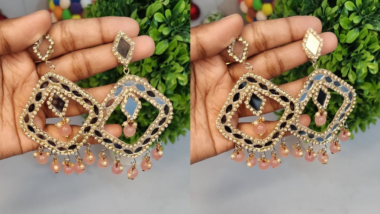 Handmade Earrings Tutorial ||handmade jewellery..#diy #youtubevideo #viral #tutorial #earrings 