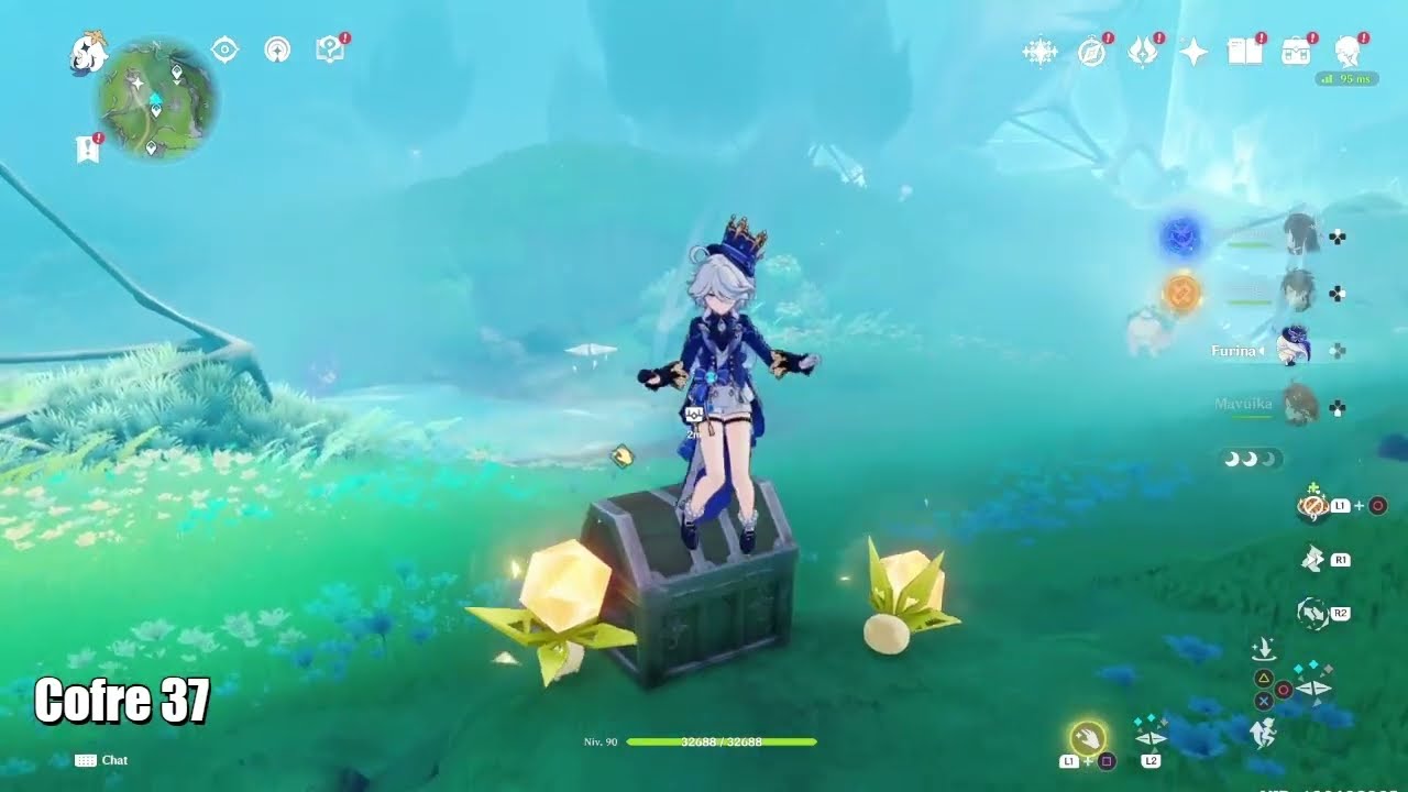 Todas Las Ubicaciones de cofres en Mirador del Mar Vacuo| Luna Arcoíris| Nodkrai |Genshin Impact 6.3