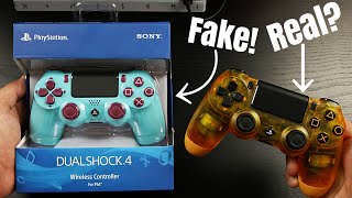 Unboxing Fake Berry Blue PS4 Controller *PLUS How To Spot A Fake PS4 Controller!