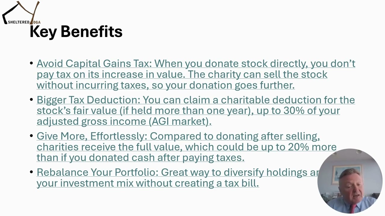 Donating Appreciated Stocks