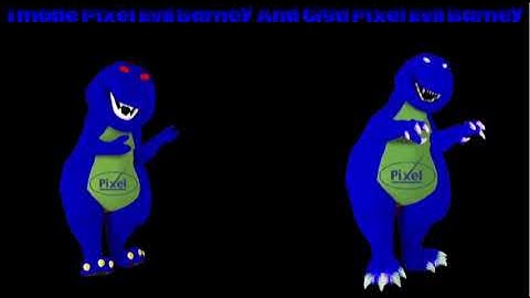 I made Evil Pixel Barney And Giga Evil Pixel Barney