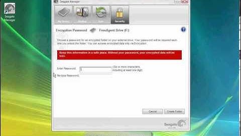 Seagate Manager - Security through Encryption