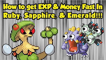 THE BEST EXP GRIND SPOT IN POKEMON RUBY, SAPPHIRE, & EMERALD!!! + Unlimited Money!