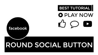 Rounded Social Button || Web Designers Community