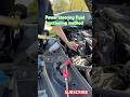 Power steering fluid suctioning #automobile