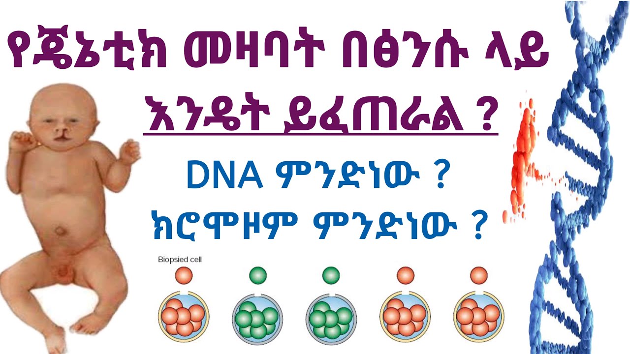 በፅንሱ ላይ የጄኔቲክ መዛባት የሚፈጠርባቸው ምክንያቶች እና መፍትሄው | Causes of genetic disorder on the fetus and treatment