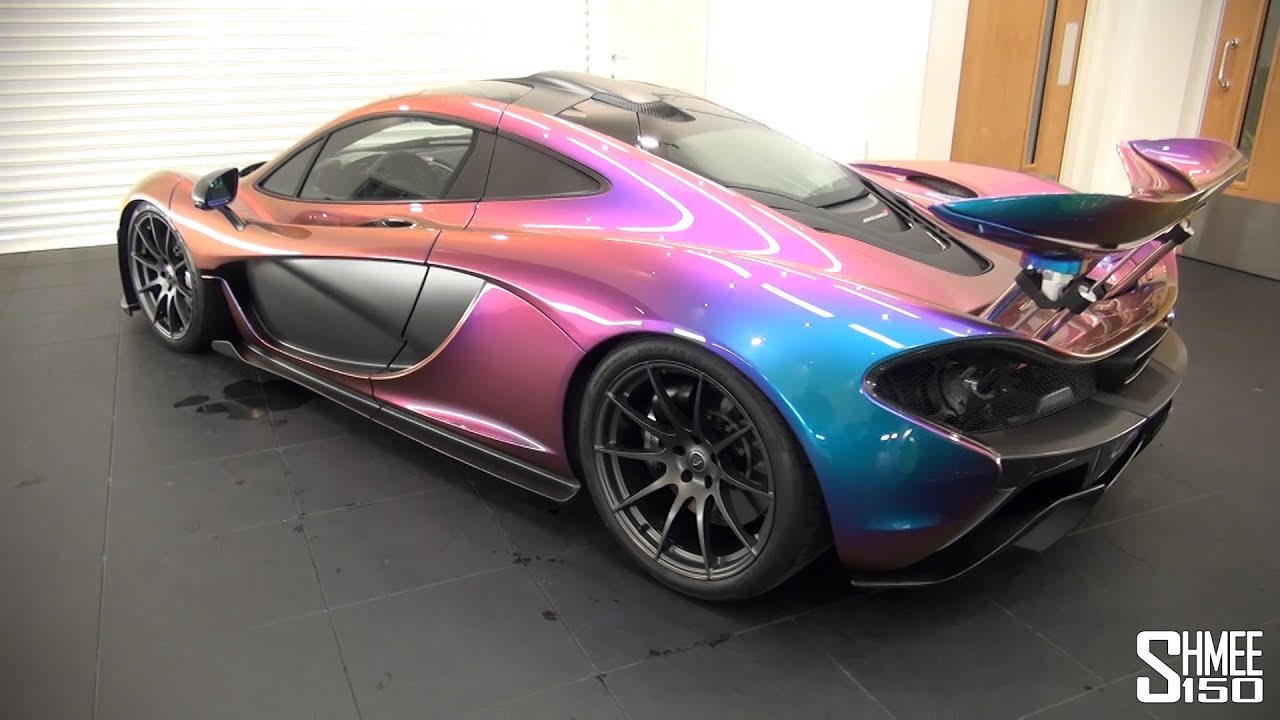 McLaren P1 in Unique MSO 'Pacific Blue' Pearlescent Paint - YouTube