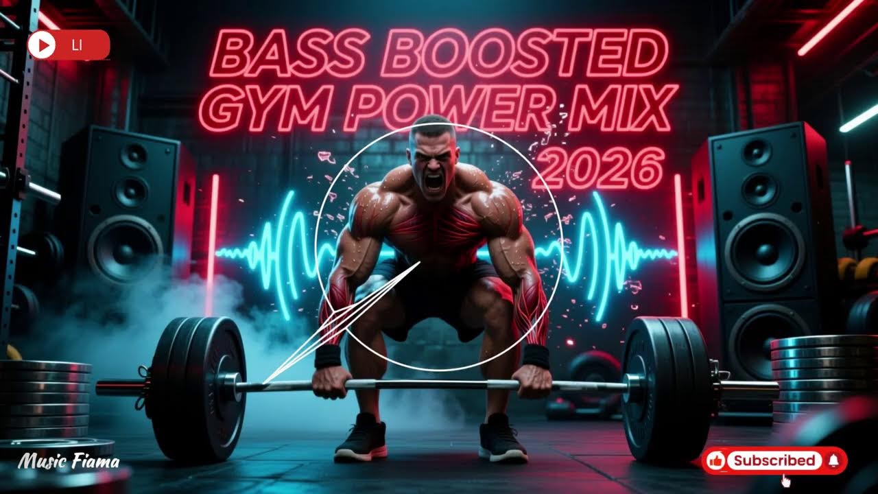 FITNESS WORKOUT MUSIC 💪 Bass Boosted Gym Power Mix 2026 | Nonstop Hardstyle & EDM for Max Lifts