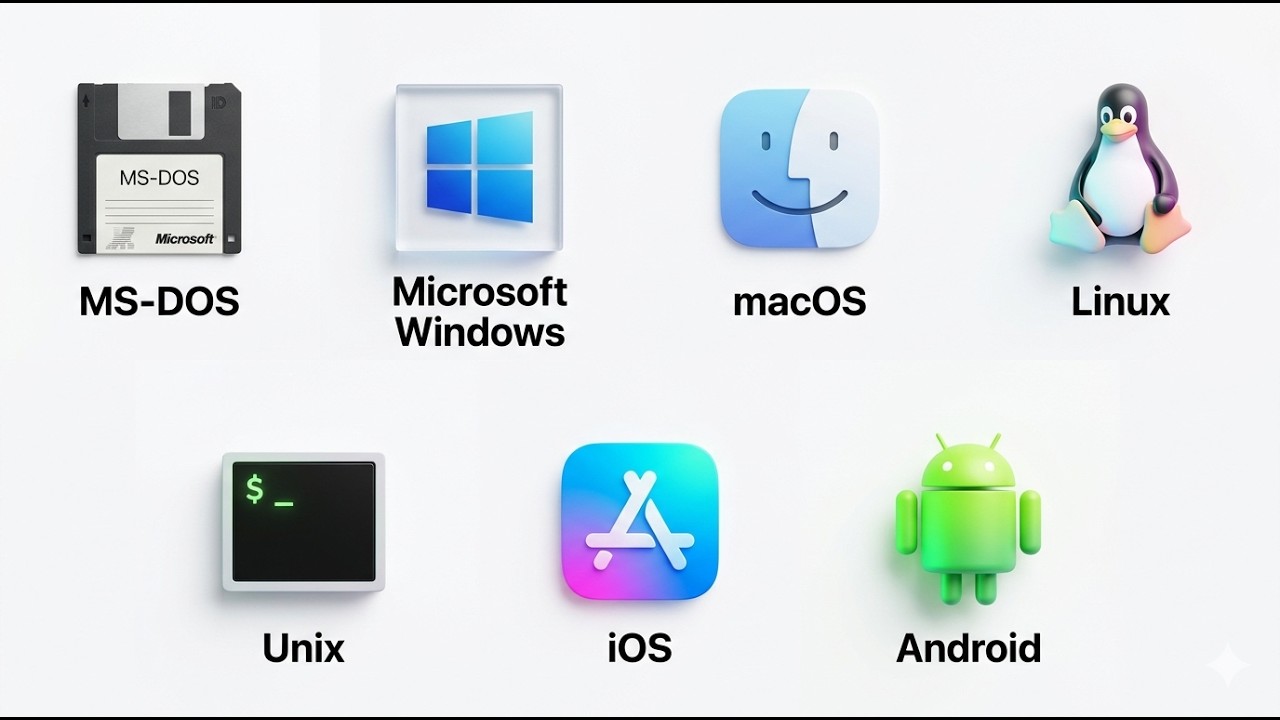 Every Operating System Explained in Minutes! 💻 Lernoora Lexicons - YouTube