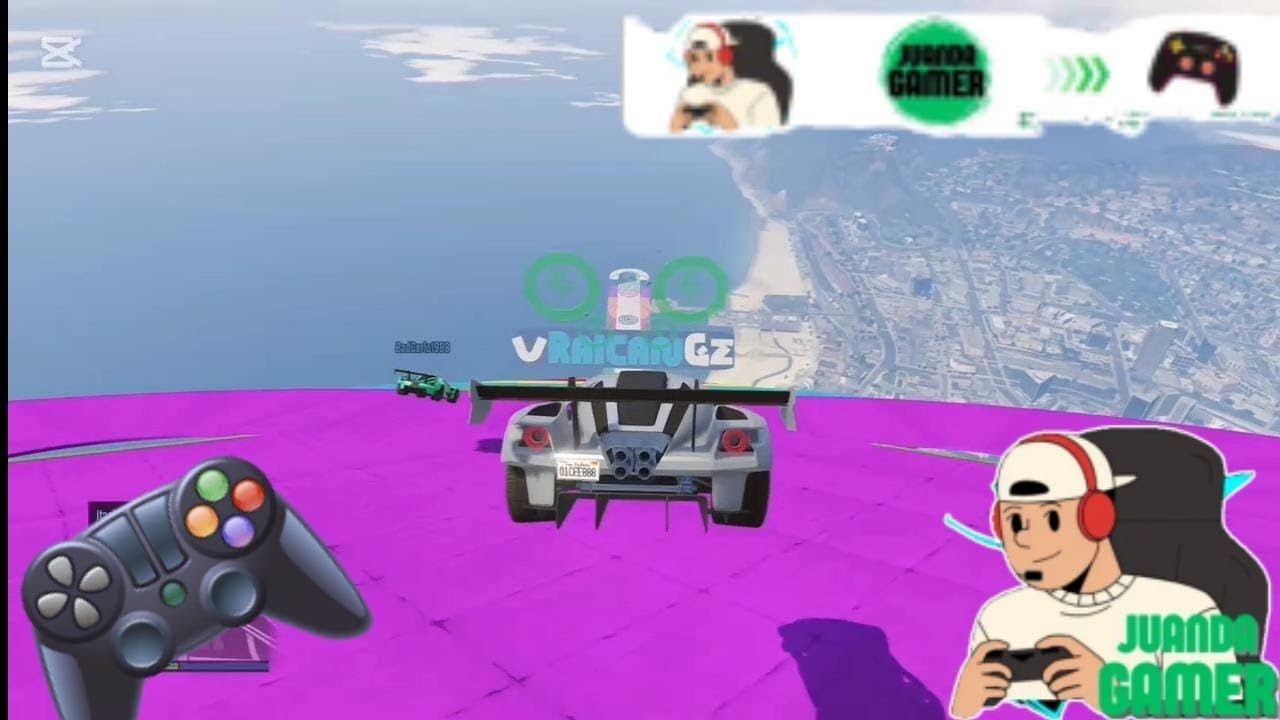 Mi primera mega rampa - GTA 5 online #lomásviral #likevideo #gtacarreras #gtaonline #gta 