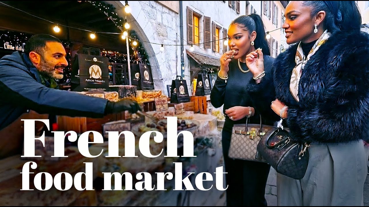 🥖 French Food Market | Annecy Old Town Walk (4K)