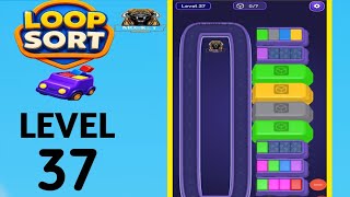 🚛 Loop sort level 37 solution and walkthrough for gameplay 