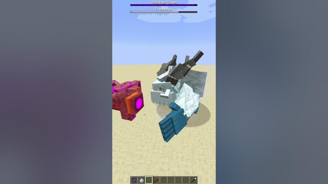 Frostmaw Vs Obsidian Golem