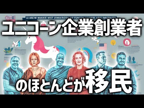 アメリカのユニコーン企業の移民起業家たち、技術業界のトップに君臨する彼らの軌跡。アメリカの起業文化VS日本のリスク回避文化！　#GAMMAT #ユニコーン #日本オワコン #起業家
