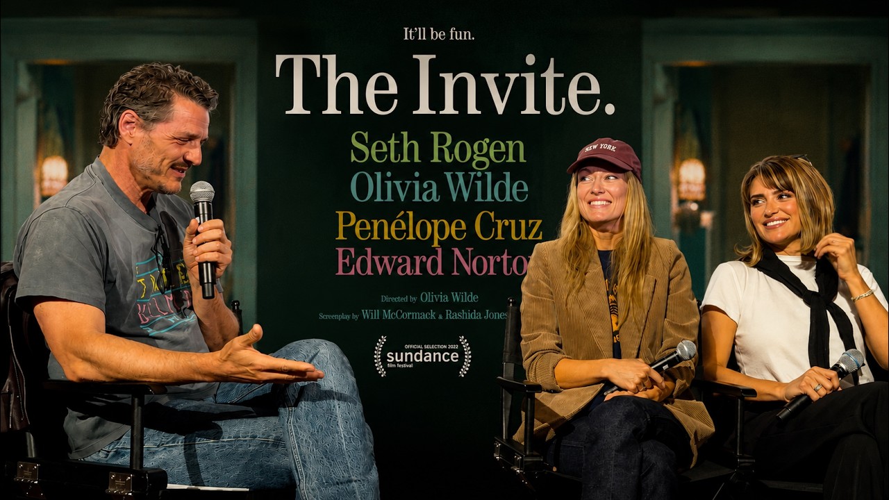 The Invite Q&A with Olivia Wilde + Penelope Cruz moderated by Pedro Pascal