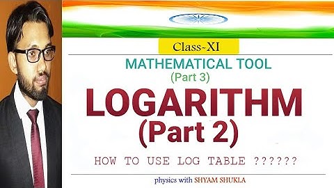 LOGARITHM [ PART 2 ] || NATURAL LOG & COMMON  LOG || HOW TO USE LOG TABLE || SAMPLE QUESTIONS ||