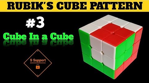 HOW TO MAKE CUBE IN A CUBE PATTERN IN HINDI | RUBIK