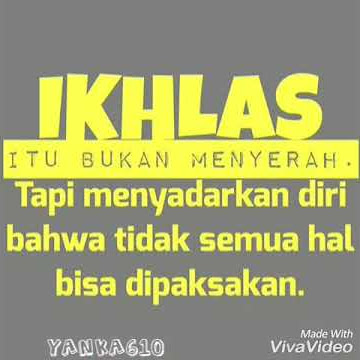 Belajar Ikhlas....buat status WA