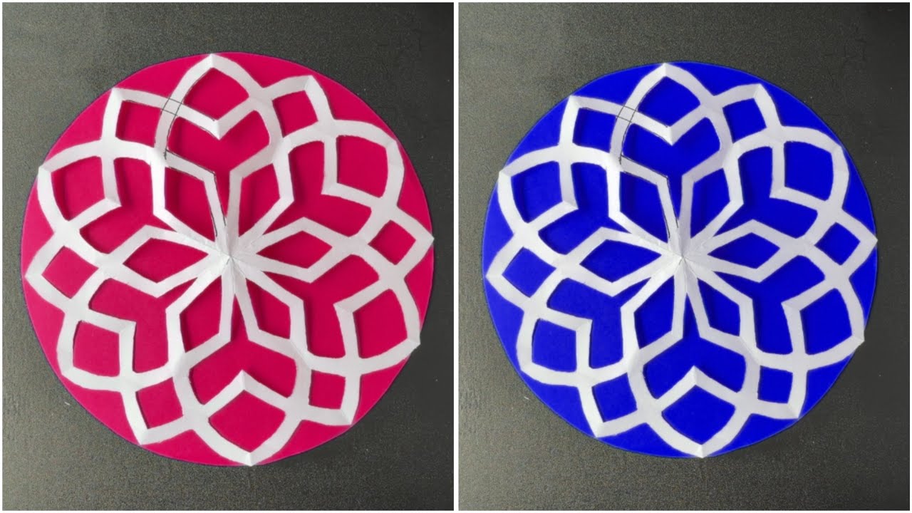 Paper snowflake / how to make paper snowflakes #christmas #valentinesdaycraft