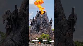 Active Florida Volcano #shorts Rainforest Cafe Disney Springs erupting Volcano Walt Disney World