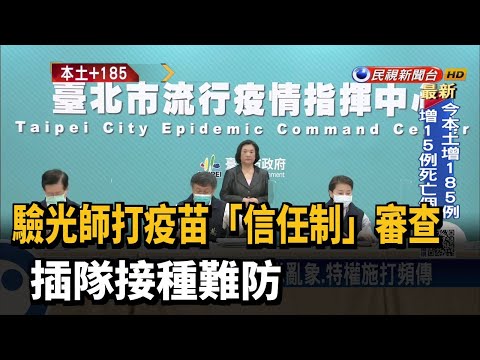 驗光師打疫苗「信任制」審查 插隊接種難防－民視新聞