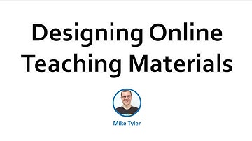 Webinar for Teachers: Designing Online Teaching Materials