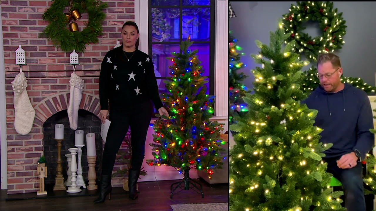 Bethlehem Lights LED Color Change Heritage Christmas Tree on QVC YouTube