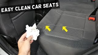 ... ► wipes: https://amzn.to/2ilmoj3 in this video we will
demonstrate how to clean car fabric seats easy without any tools.
met...