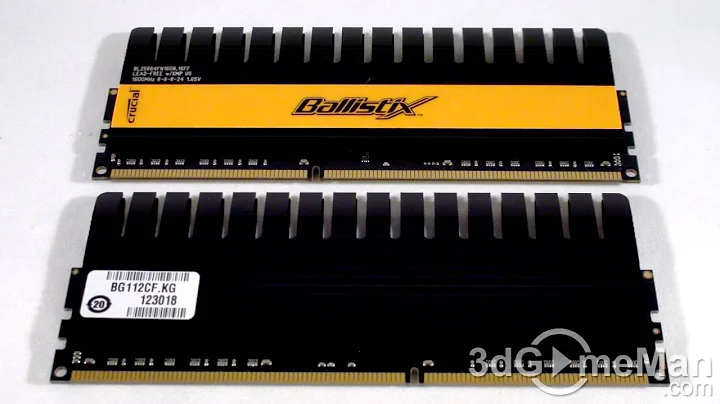 #46 - Pictures of the Crucial Ballistix PC3-12800 DDR3 Dual Channel 4GB Memory with Thermal Sensor