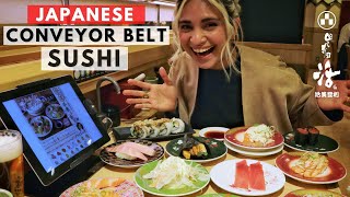 Conveyor Belt Sushi Restaurant in Tokyo!