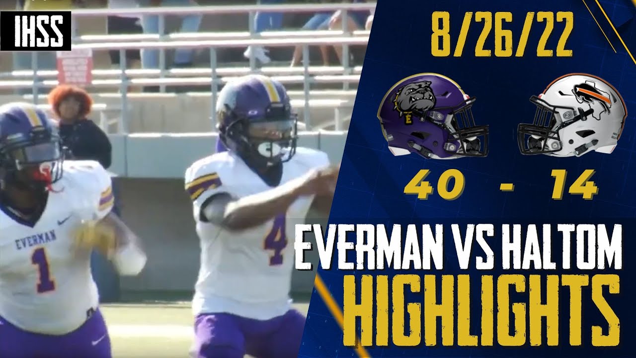 Everman at Haltom 2022 Week 1 Football Highlights YouTube