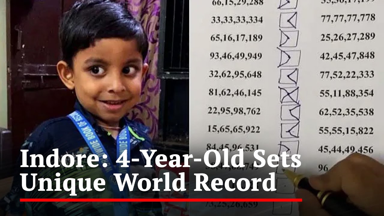 4-Year-Old From Indore Sets Unique World Record With His Maths Skills