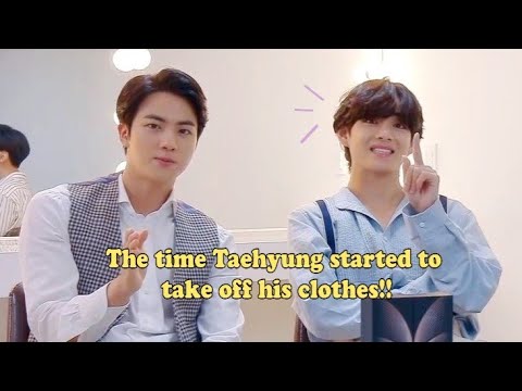 Taejin/JinV: The time Taehyung started to take off his clothes.
