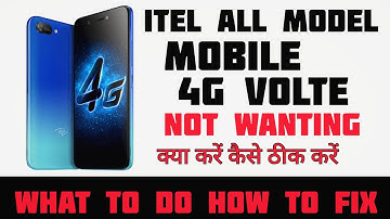 itel mobile VoLTE problem solution / itel mobile VoLTE not show in Hindi #itel