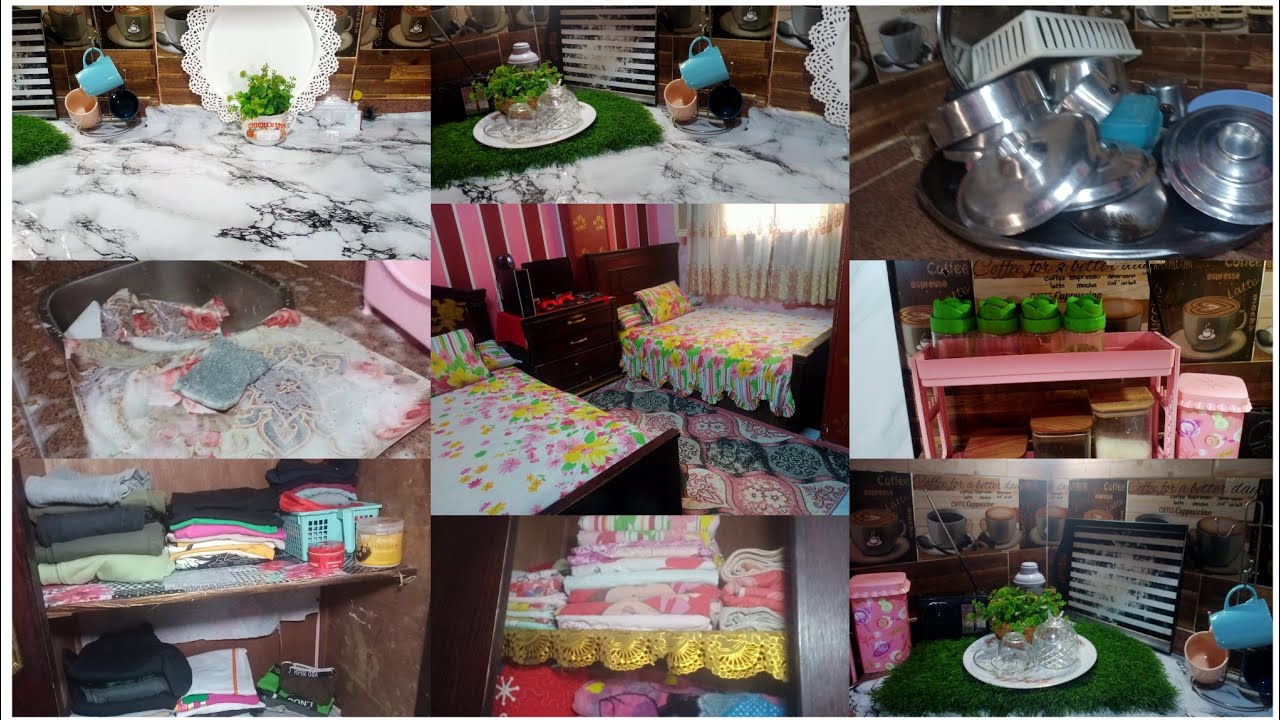 روتين الست النشيطة 👍🏻 ورجعنا للروايتن العصرية 👌🏻 واخيرا فرشت مطبخي المتواضع ورتبت ونظفت ومليت بيتي ط