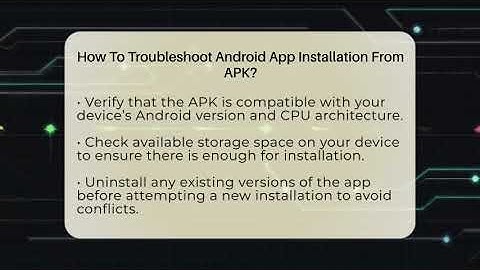 How To Troubleshoot Android App Installation From APK? - All About Operating Systems