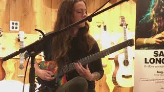 Sarah Longfield at her Guitar Center clinic August 6, 2019