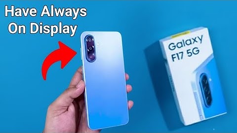 Samsung Galaxy F17 5G - Does have always  on display