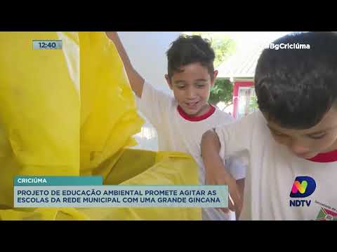 Projeto de educação ambiental promete agitar as escolas da rede de Criciúma