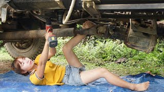 Full Video: Farmer Girl Repairs Restores Machines. HOAMAI 3 Ton BEN Truck] All Auxiliary Gearboxes