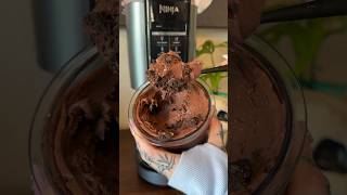 35 g Protein chocolate fudge ice cream🍨 5/5 ⭐️ #asmr #ninjacreami #homemadeicecream #icecream