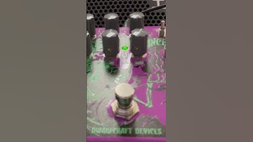 Dwarfcraft Devices Necromancer fuzz pedal with Agile Legacy 627 baritone guitar original riffs