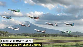Nonton Pesawat Take Off, Batik Air, Garuda Indonesia, Citilink dan Lion Air di Bandara Manado 2021