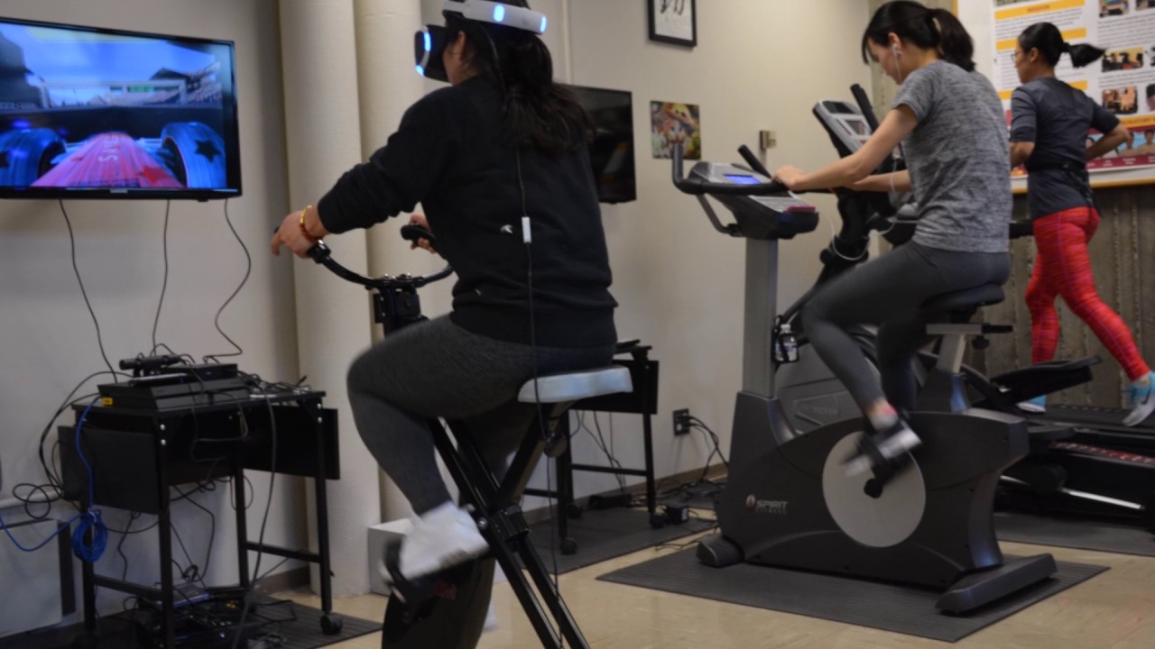 virtual reality exercise bike - YouTube