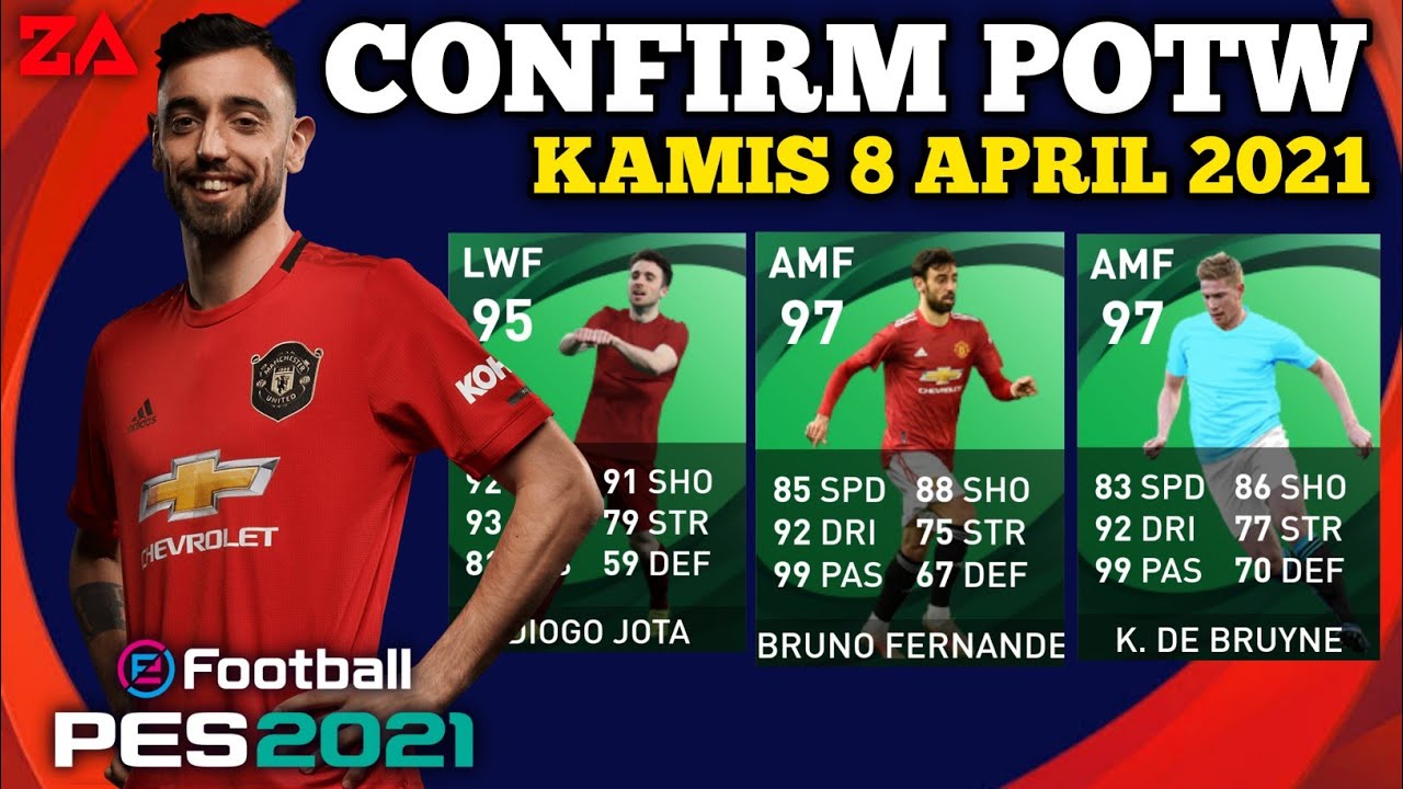 CONFIRM NEXT POTW KAMIS 8 APRIL 2021 || PES 2021 MOBILE