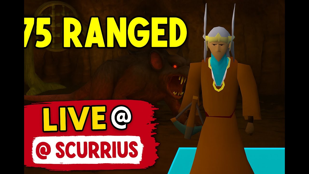 75 Ranged Grind at Scurrius 🏹 | OSRS Ironman Progress LIVE