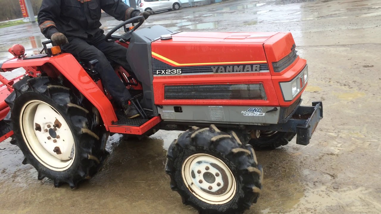 японский трактор Yanmar FX235 c фрезой