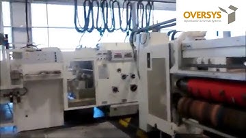 VIDEO OVERSYS U40470417 MARTIN 924 4 COLOR FLEXO FOLDER GLUER WITH RAPIDSET AND ROTARY DIE CUTTER