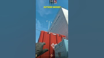 OutSide Smokes On Nuke From T Spawn CS2 #shorts