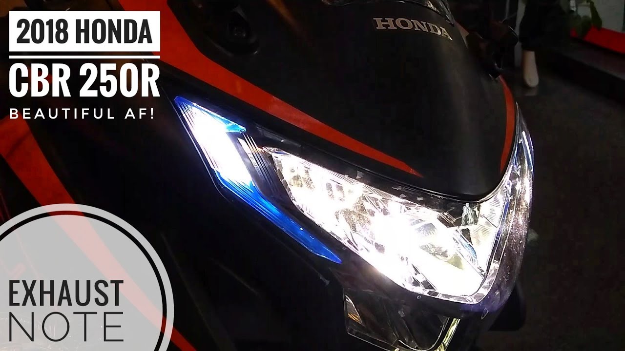 18 Honda Cbr250r Walk Around Exhaust Note Youtube